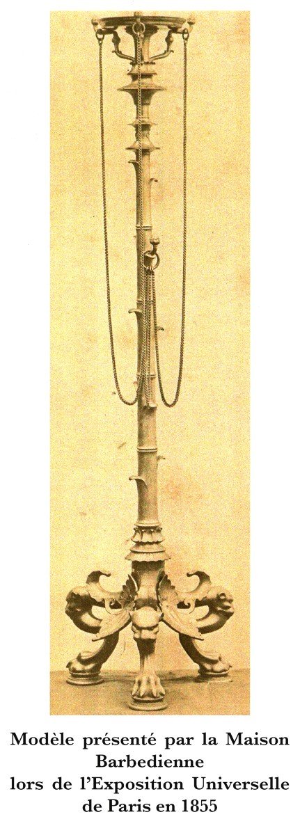 Paire de Sellettes "Bambous" attr. à H. Cahieux & F. Barbedienne, France, circa 1855-photo-3