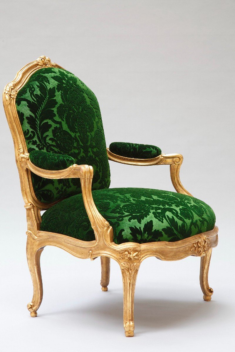 Set Of Four Armchairs “à Chassis" After M.gourdin, France, Circa 1880-photo-4