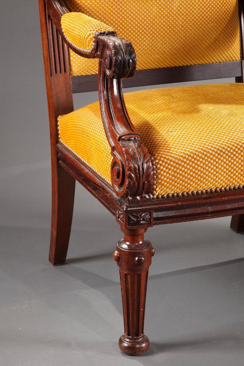 Pair Of Armchairs Attributed To H.-a. Fourdinois, France, Circa 1870-photo-1