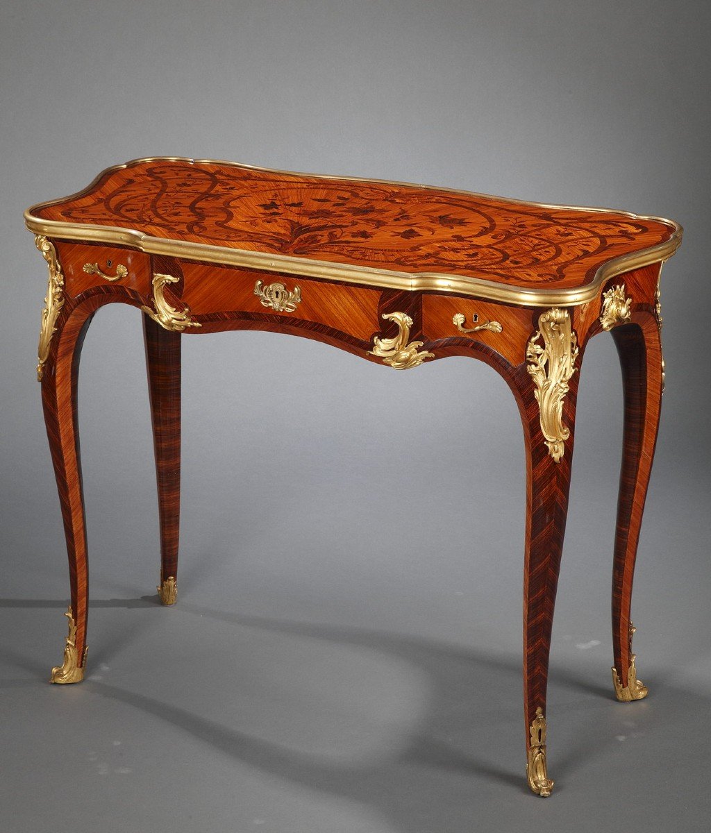 Table d'inspiration Louis XV par P. Sormani, France, Circa 1870