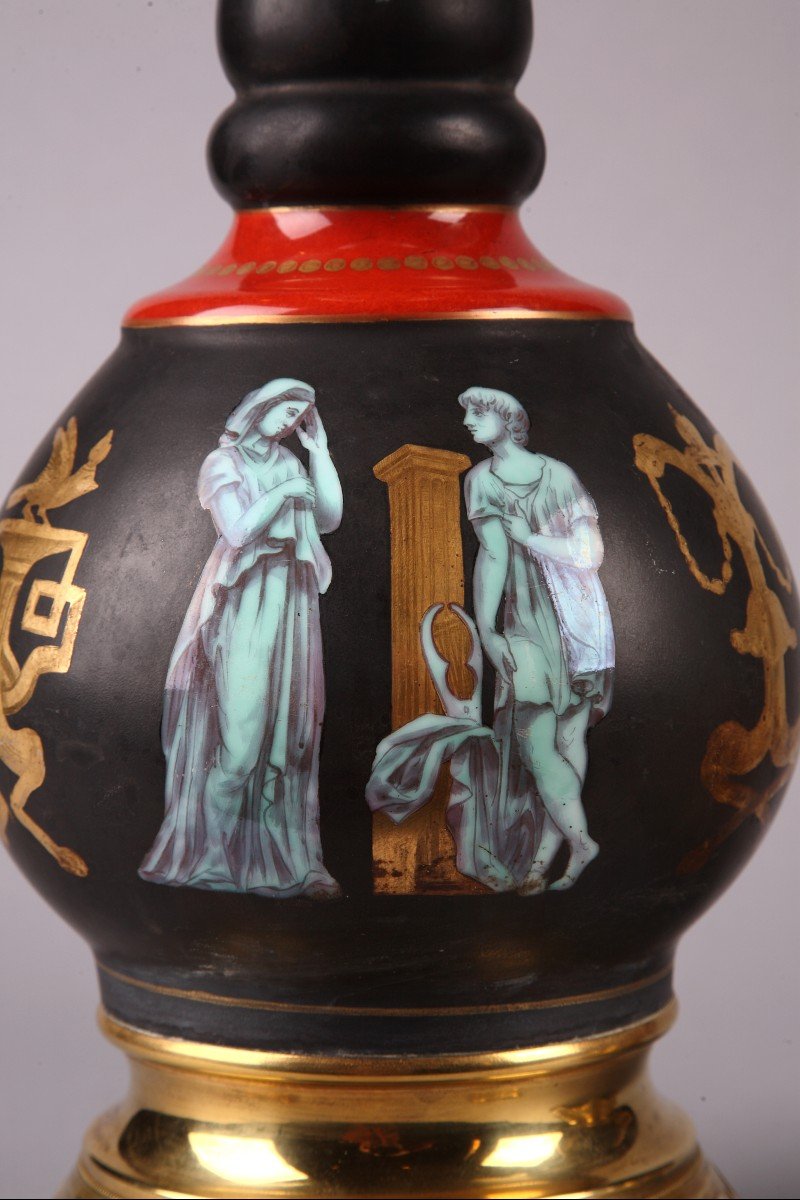Paire de Lampes de Style Pompéien, France, Circa 1880-photo-2