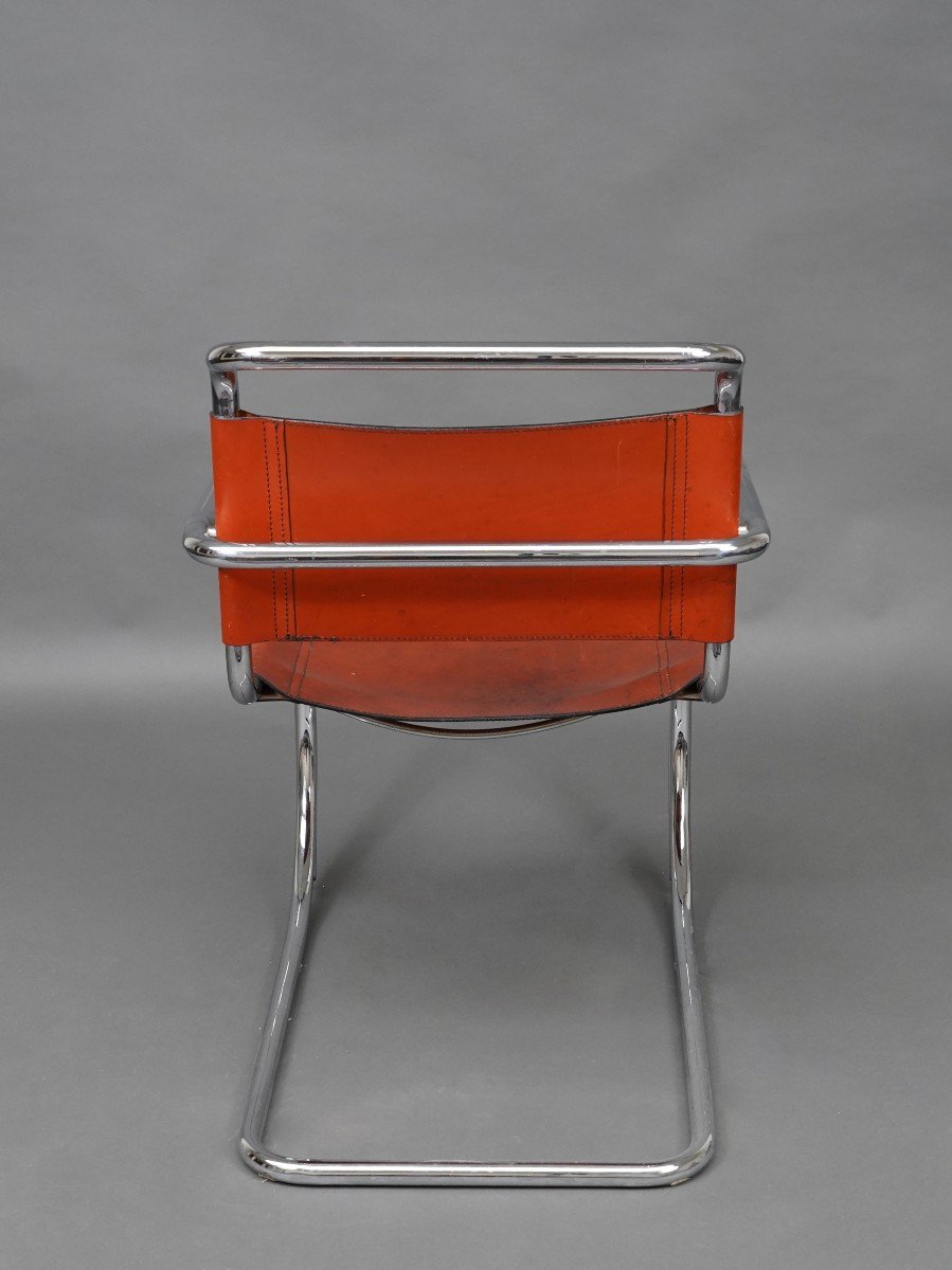 Pair Of Mr20 Armchairs, Based On The Model By Mies Van Der Rohe, Germany, Circa 1970-photo-3