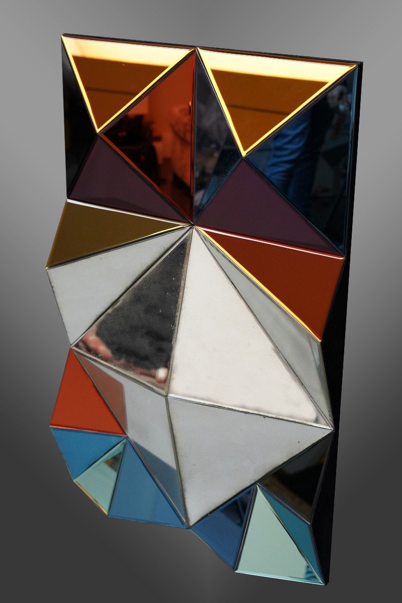 Miroir Multicolore,  "oiseau De Paradis", O. De Schrijver & Ode's Design-photo-3