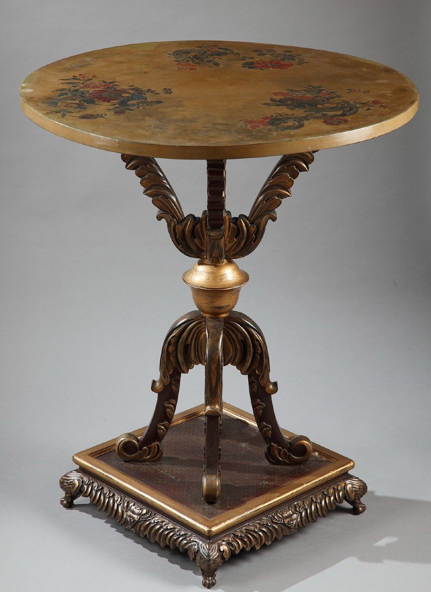 Japanese Style Gueridon, England, Circa 1860-photo-1