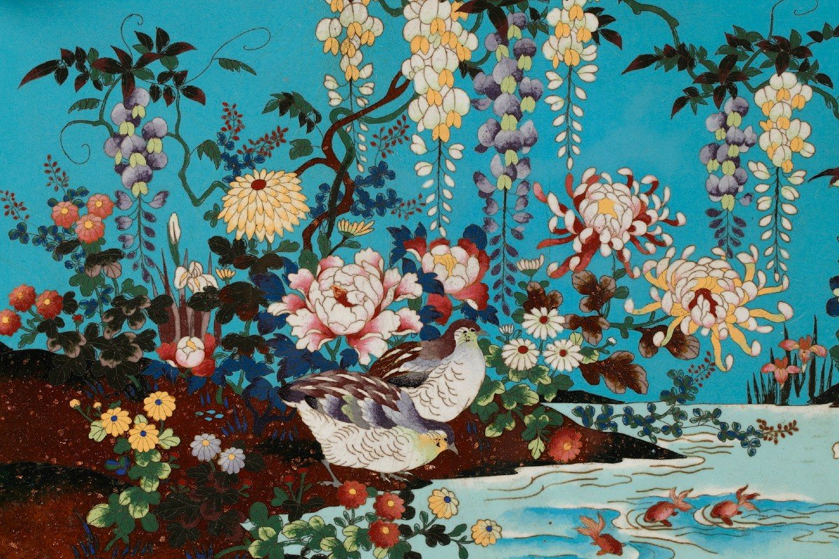 Plateau Japonisant Attr. à L.-C. Sevin Et F. Barbedienne, France-Japon, Circa 1860-photo-2