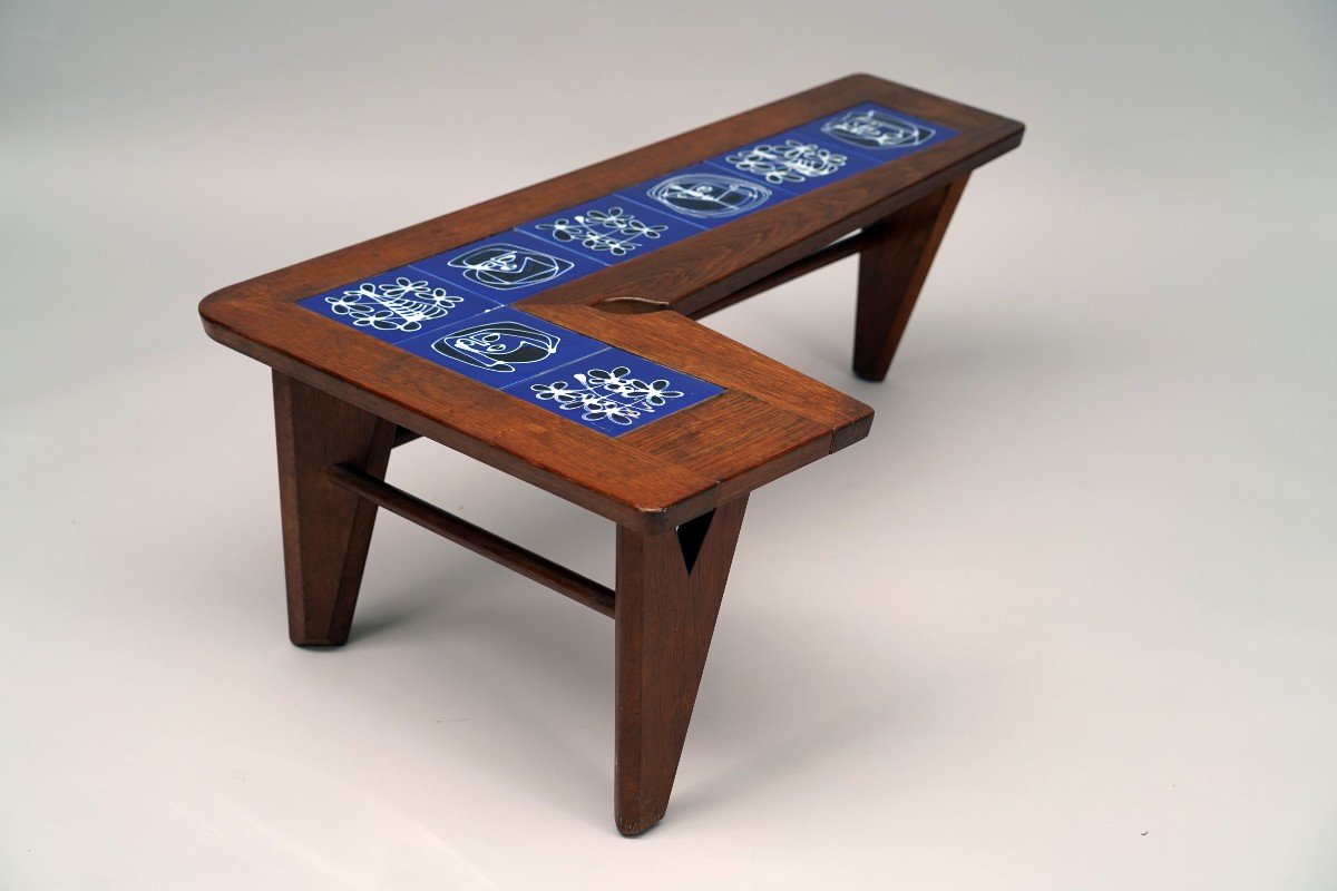 Coffee Table By R. Guillerme, J. Chambron And B. Danikowski, France, Circa 1955-photo-3