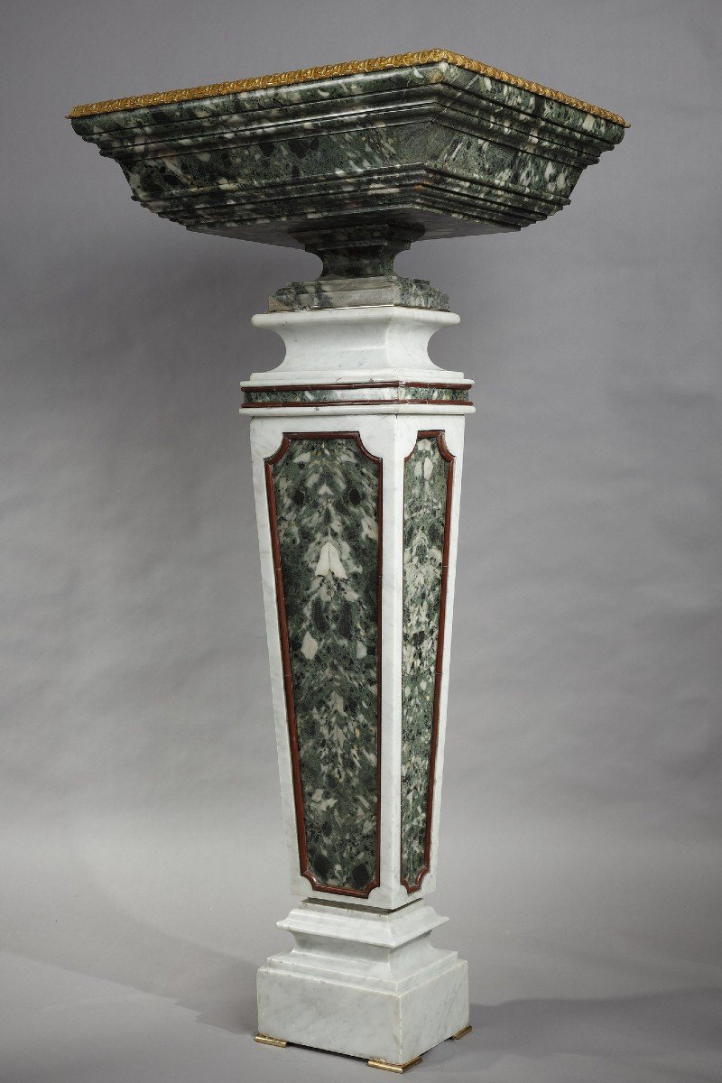 Pair Of Planters On Pedestals, France Early 20th Century-photo-3