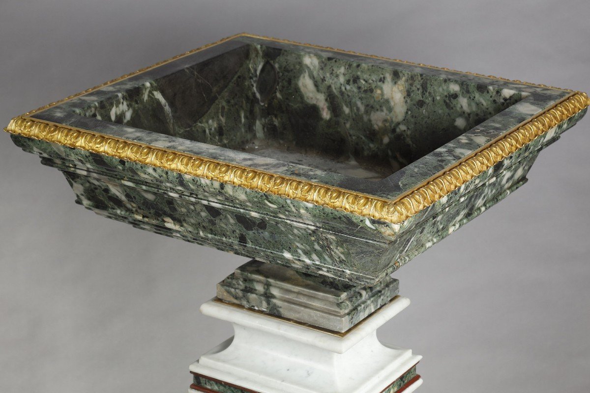 Pair Of Planters On Pedestals, France Early 20th Century-photo-7