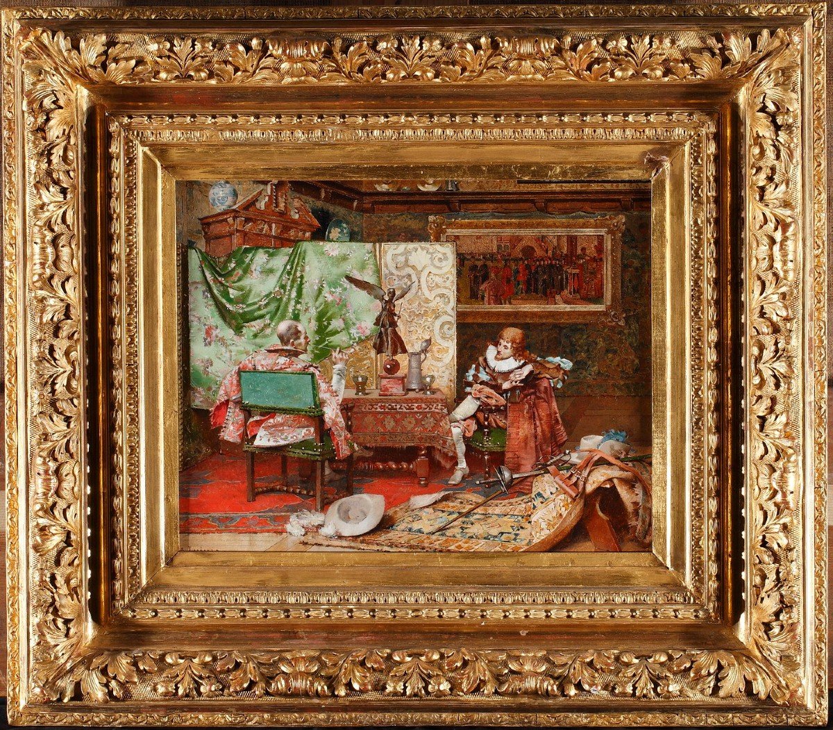 "musketeers Resting" By E. Toudouze, France, Circa 1885