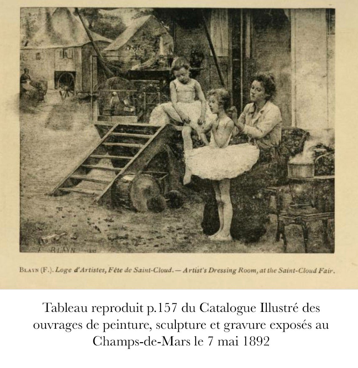 “the Saint-cloud Fair” Signed F. Blayn, 1892-photo-2