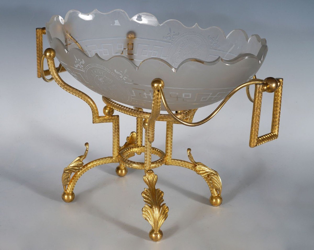Coupe "Minerve" attribuée à Baccarat, France, Circa 1890-photo-3
