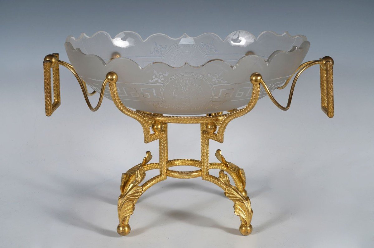 Coupe "Minerve" attribuée à Baccarat, France, Circa 1890