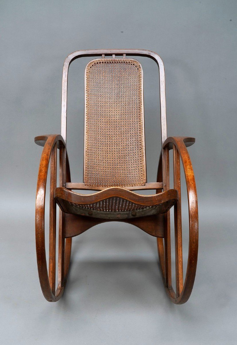 "egg" Rocking Chair, Societa Anonima Antonio Volpe, Italy, Circa 1922-photo-2