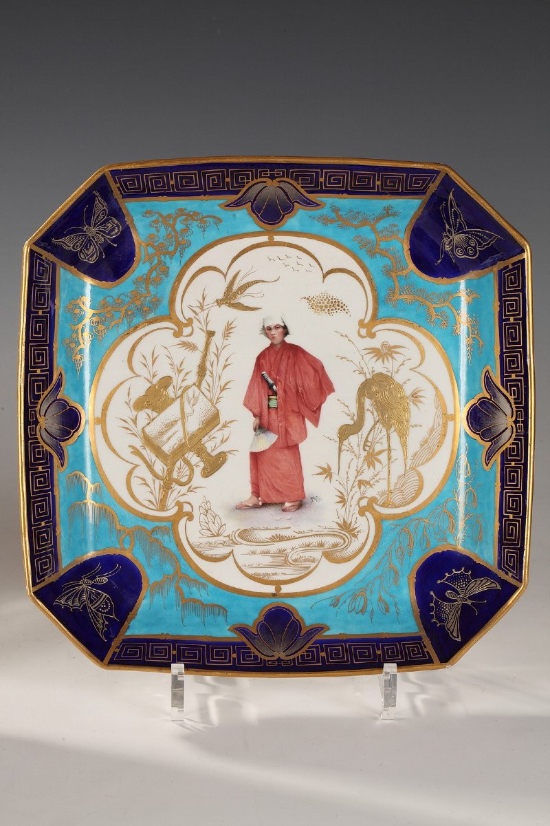 Pair Of Japanese-style Dishes, France, Circa 1875-photo-4