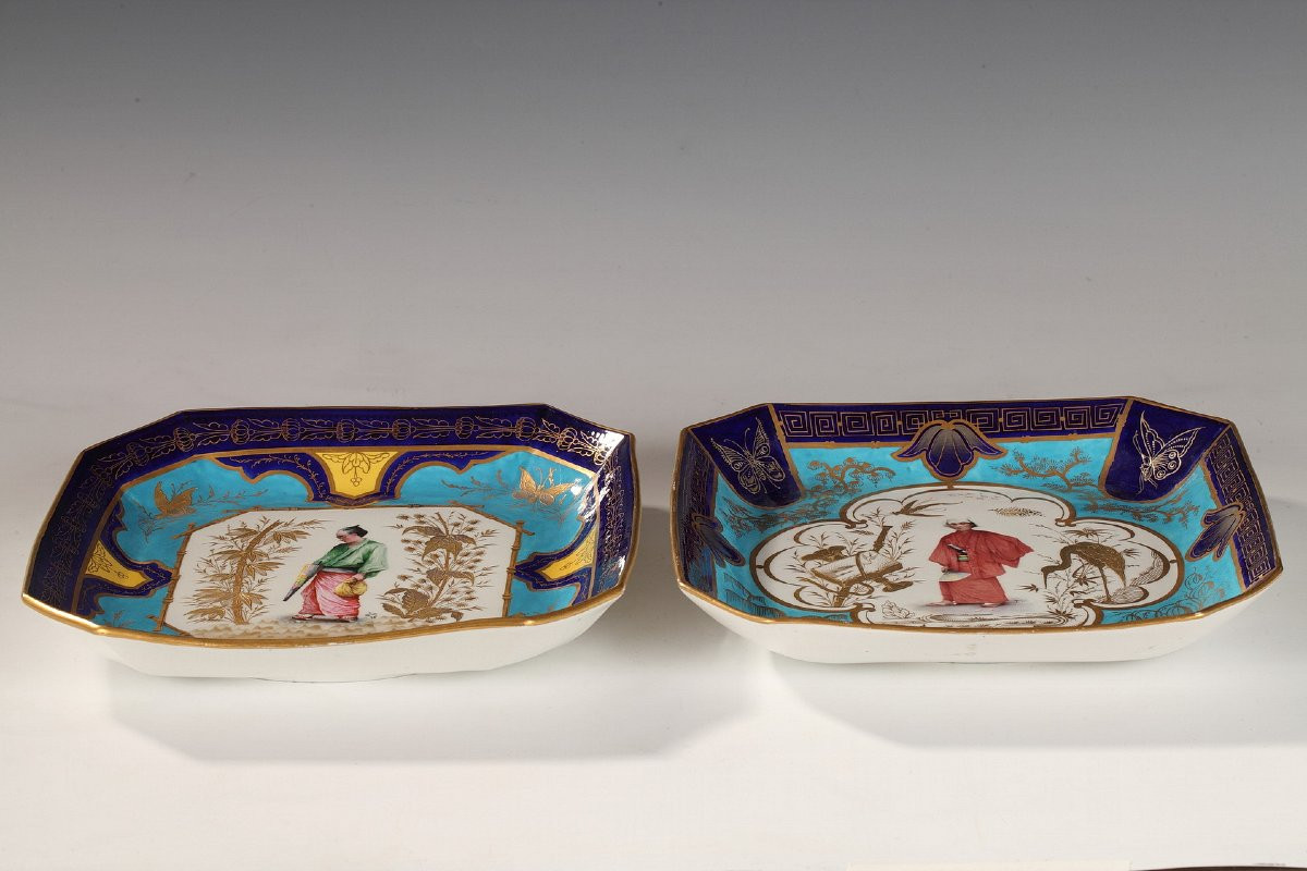 Paire de Plats Japonisants, France, Circa 1875-photo-1