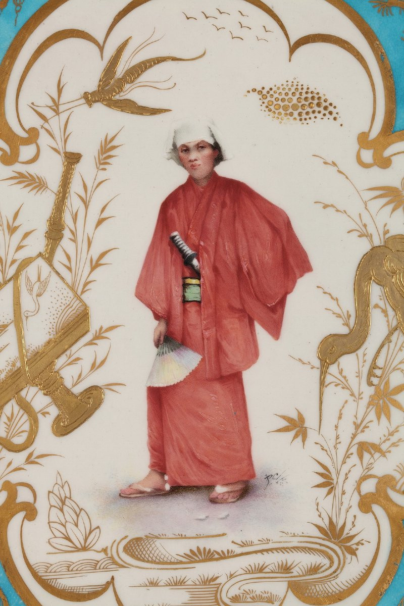 Paire de Plats Japonisants, France, Circa 1875-photo-3