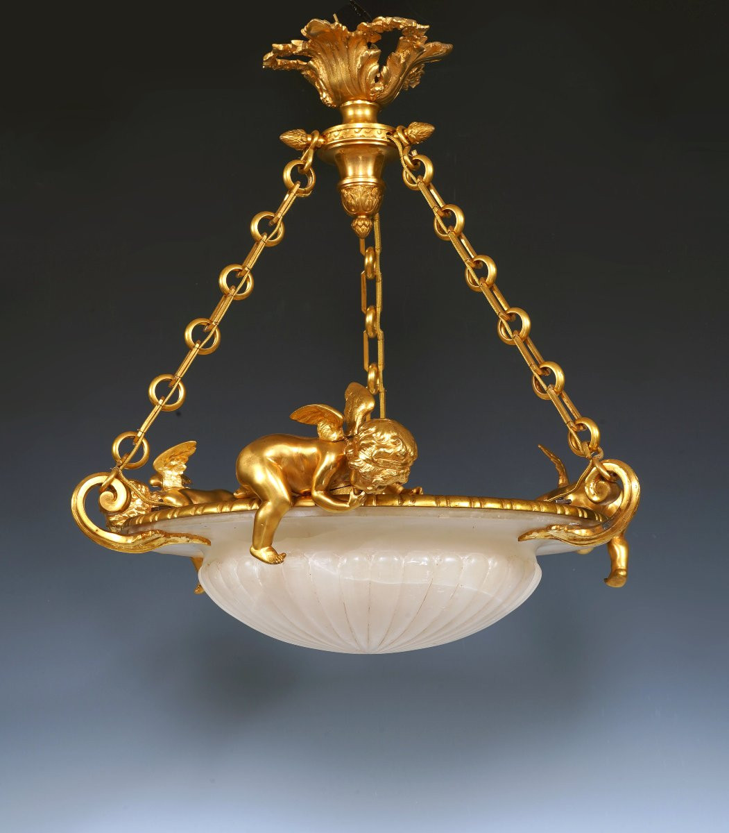 H. Beau, Suspension « aux amours », France, Circa 1890-photo-1