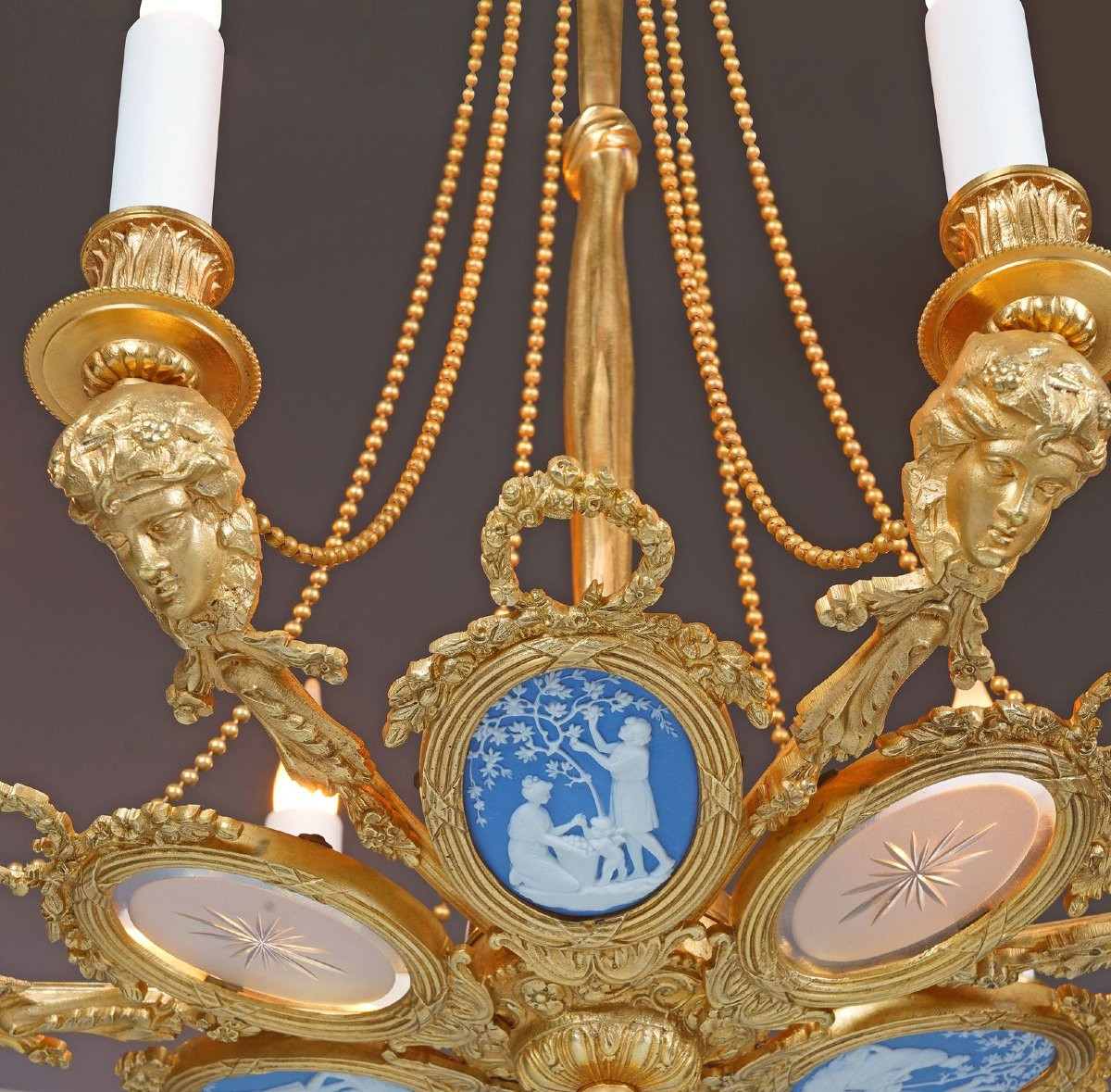 Gagneau, Lustre aux Médaillons, France, Circa 1890-photo-2