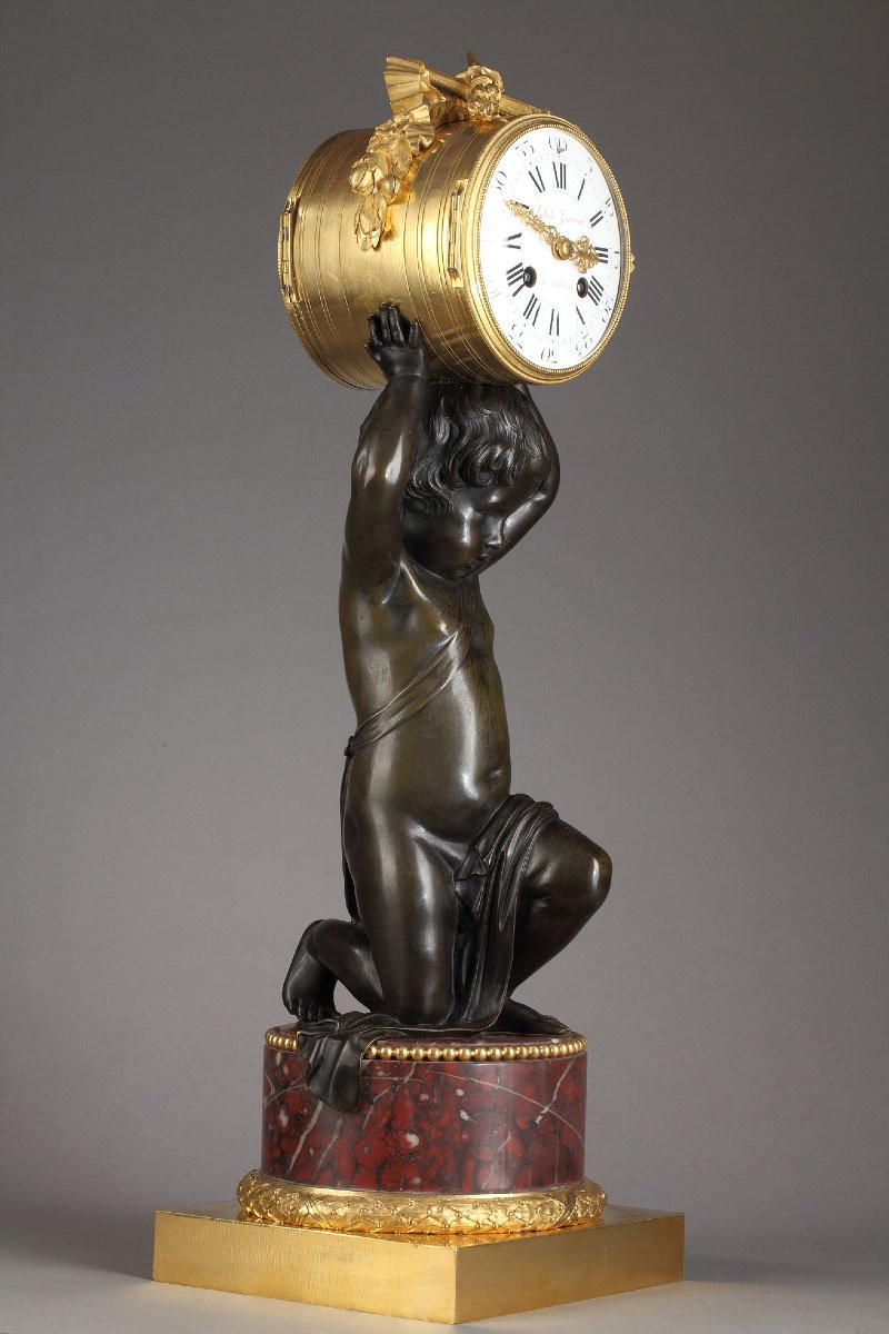 E. Hazart, Charming Clock, France, Circa 1880-photo-1