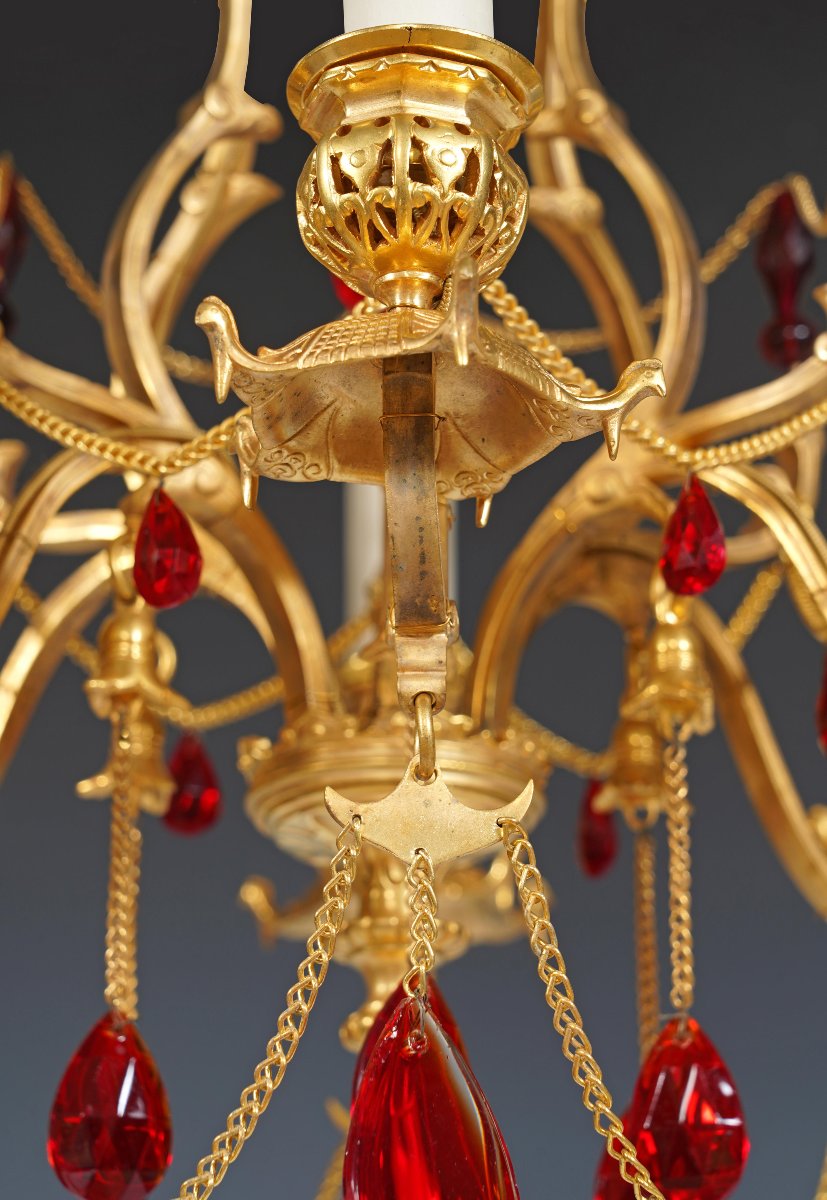 H. Vian, Lustre Orientaliste, France, circa 1890-photo-4