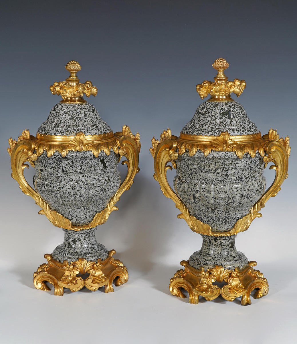 Maison Millet, Pair Of Cassolettes, France, Circa 1870