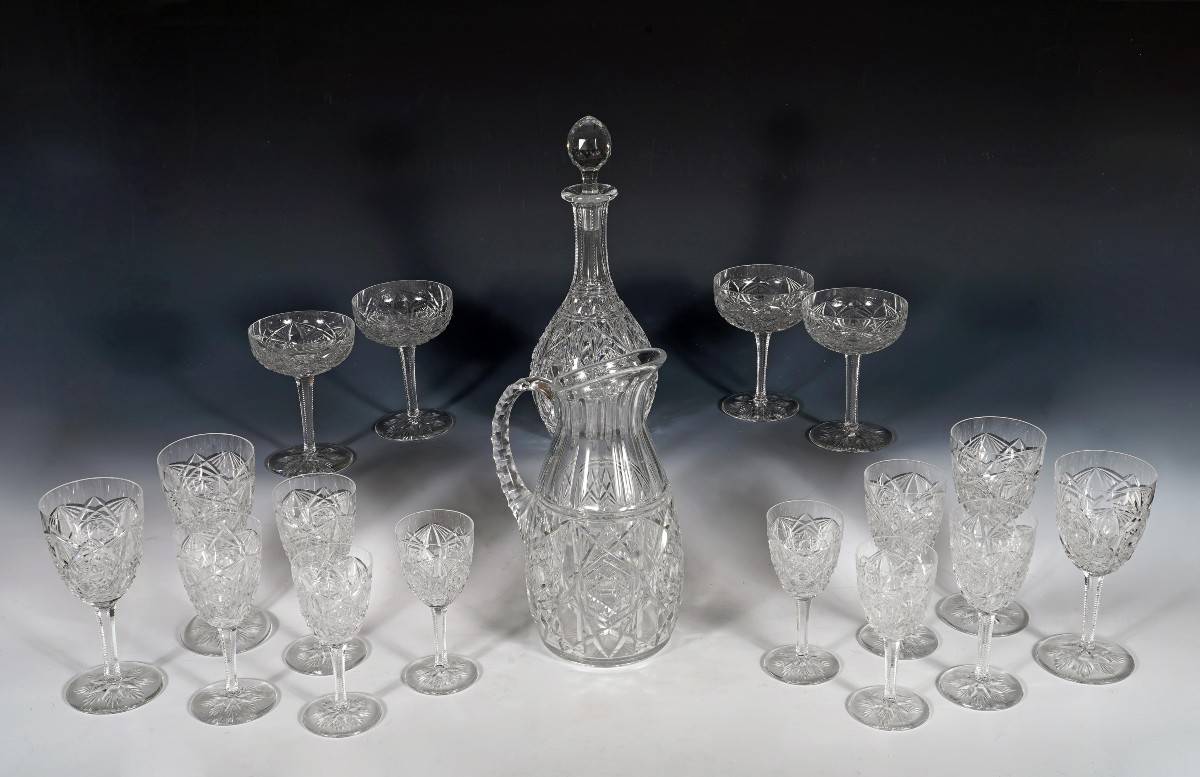 Baccarat, "lagny" Glass Service, France, Circa 1930