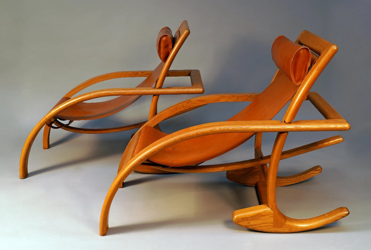 Paire de Fauteuils "Transat", France, XXe siècle-photo-4
