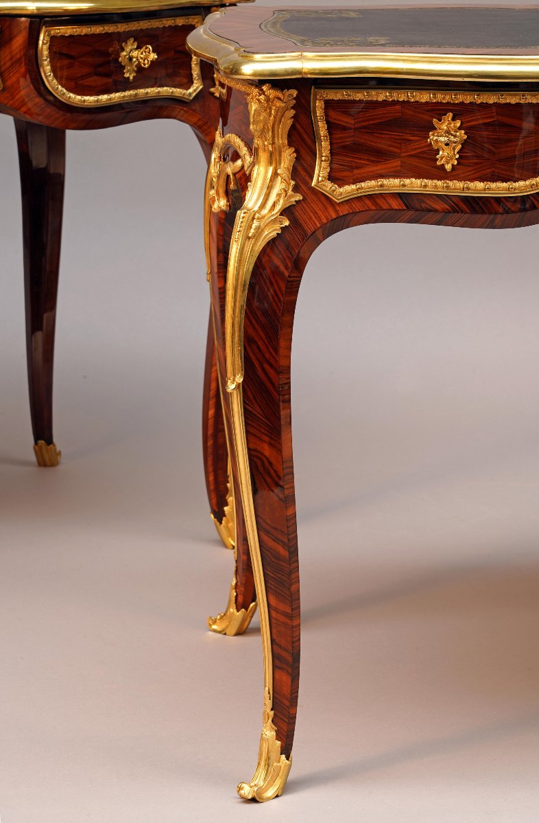 H.-l. Wassmus, Pair Of Desks, France, Circa 1860-photo-2