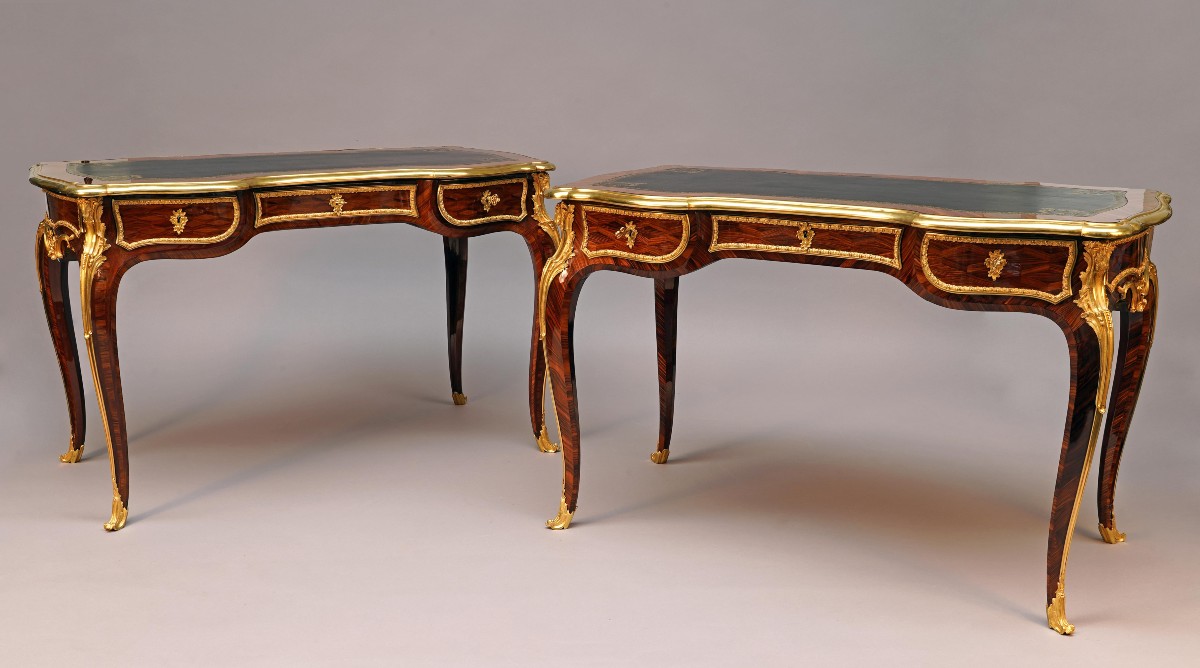 H.-l. Wassmus, Pair Of Desks, France, Circa 1860