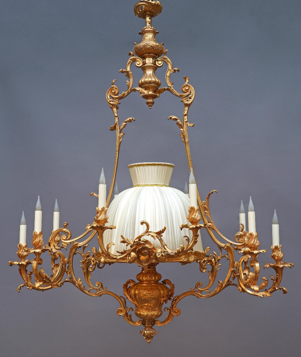 Lacarrière Frères & Delatour, Grand Lustre, France, circa 1870-photo-4