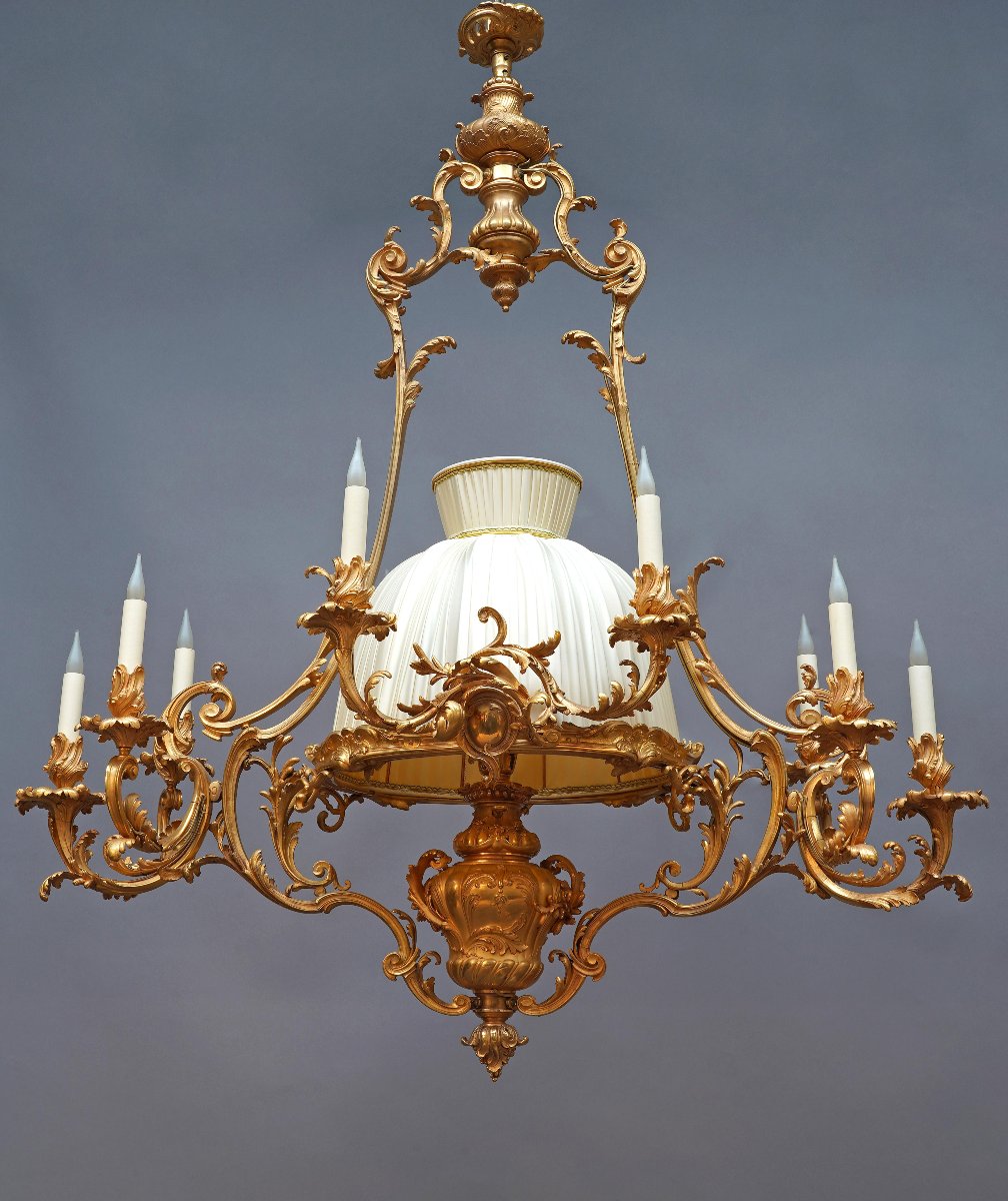 Lacarrière Frères & Delatour, Grand Lustre, France, circa 1870-photo-8