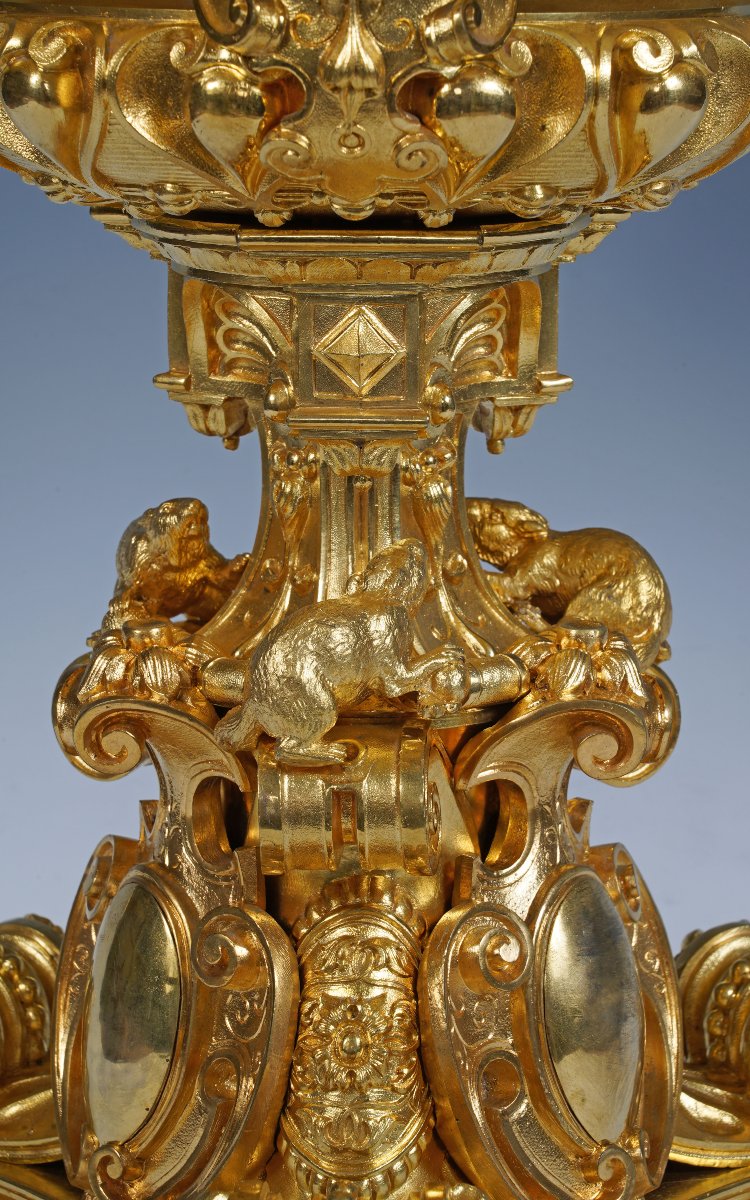 M. Liénard, "the Marmots" Centerpiece, France, Circa 1840-photo-1