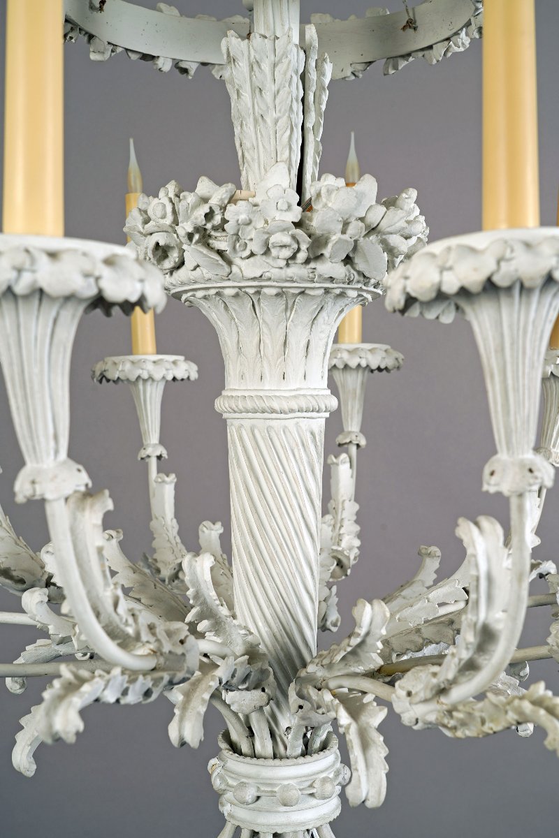 Pair Of "quiver" Chandeliers, France, 20th Century-photo-4