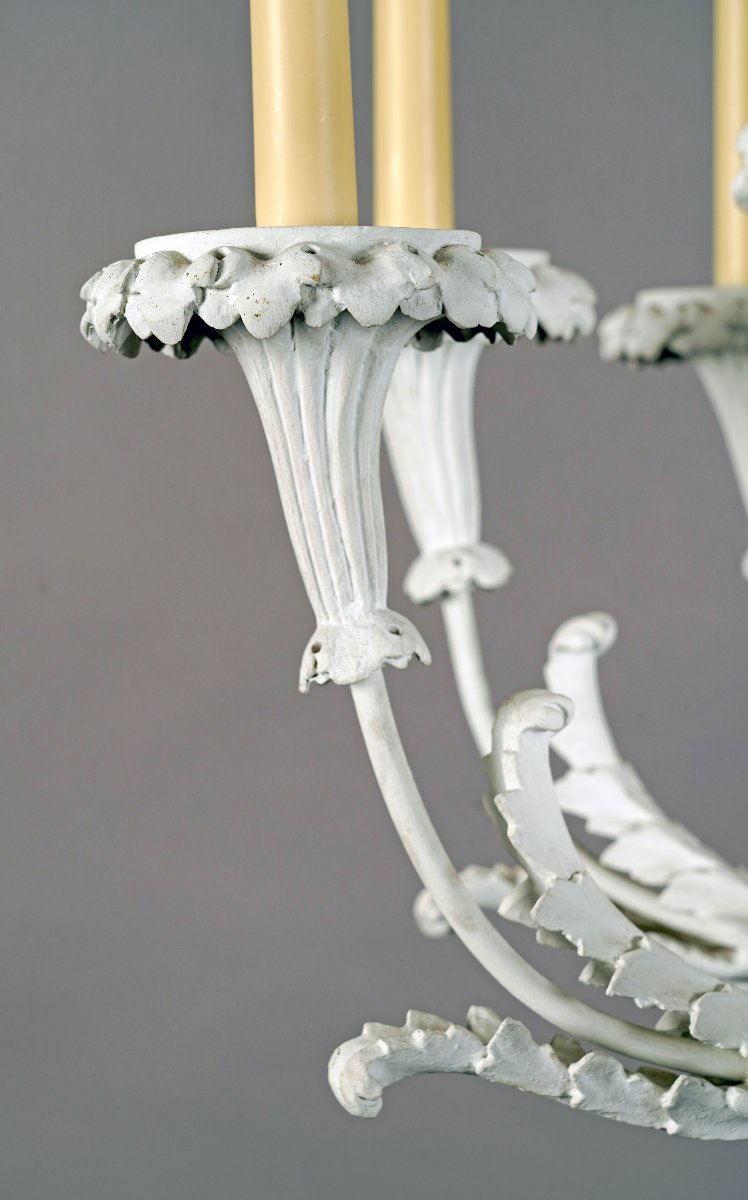 Pair Of "quiver" Chandeliers, France, 20th Century-photo-5