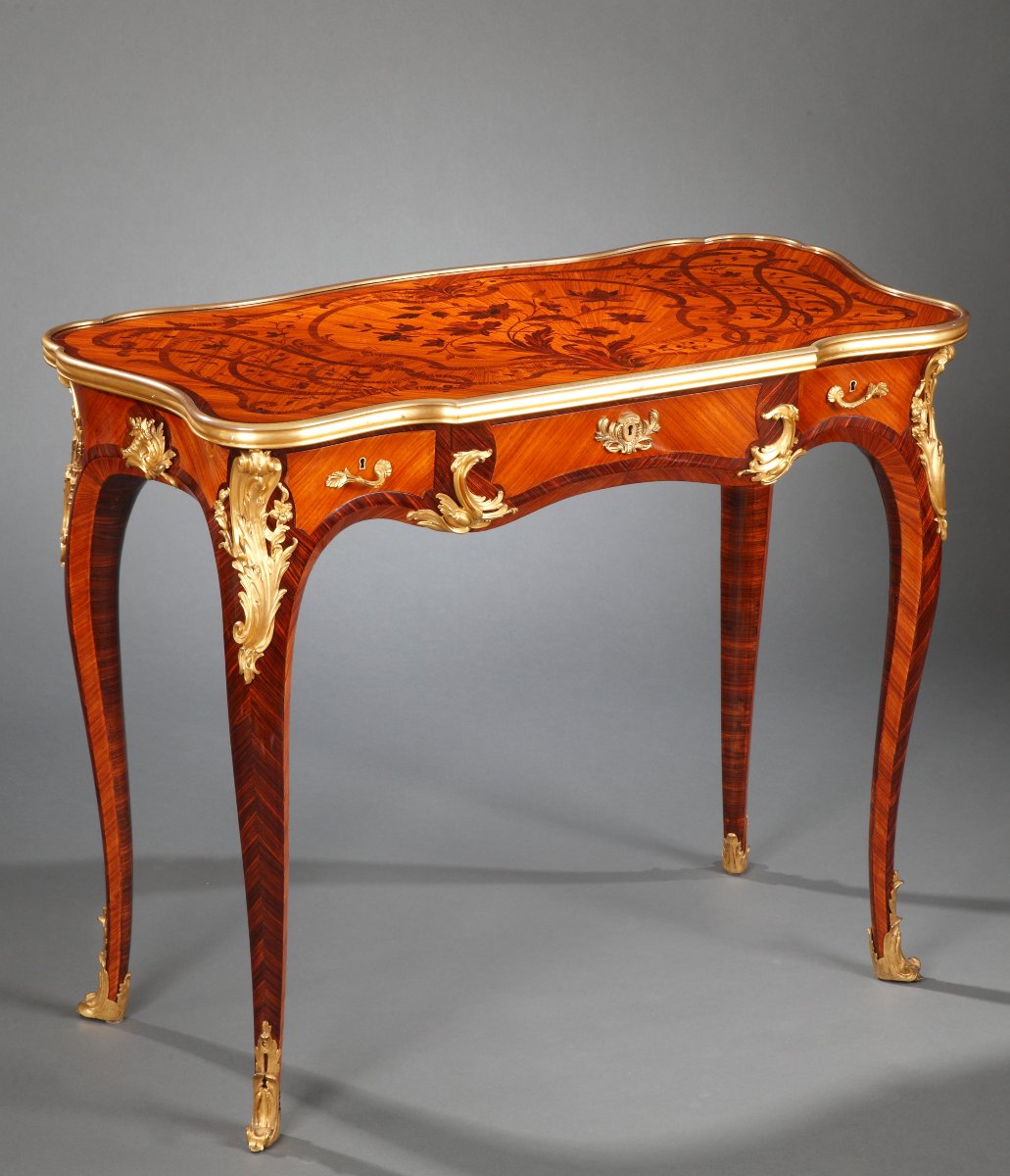 P. Sormani, Louis XV Style Table, France, Circa 1870-photo-4