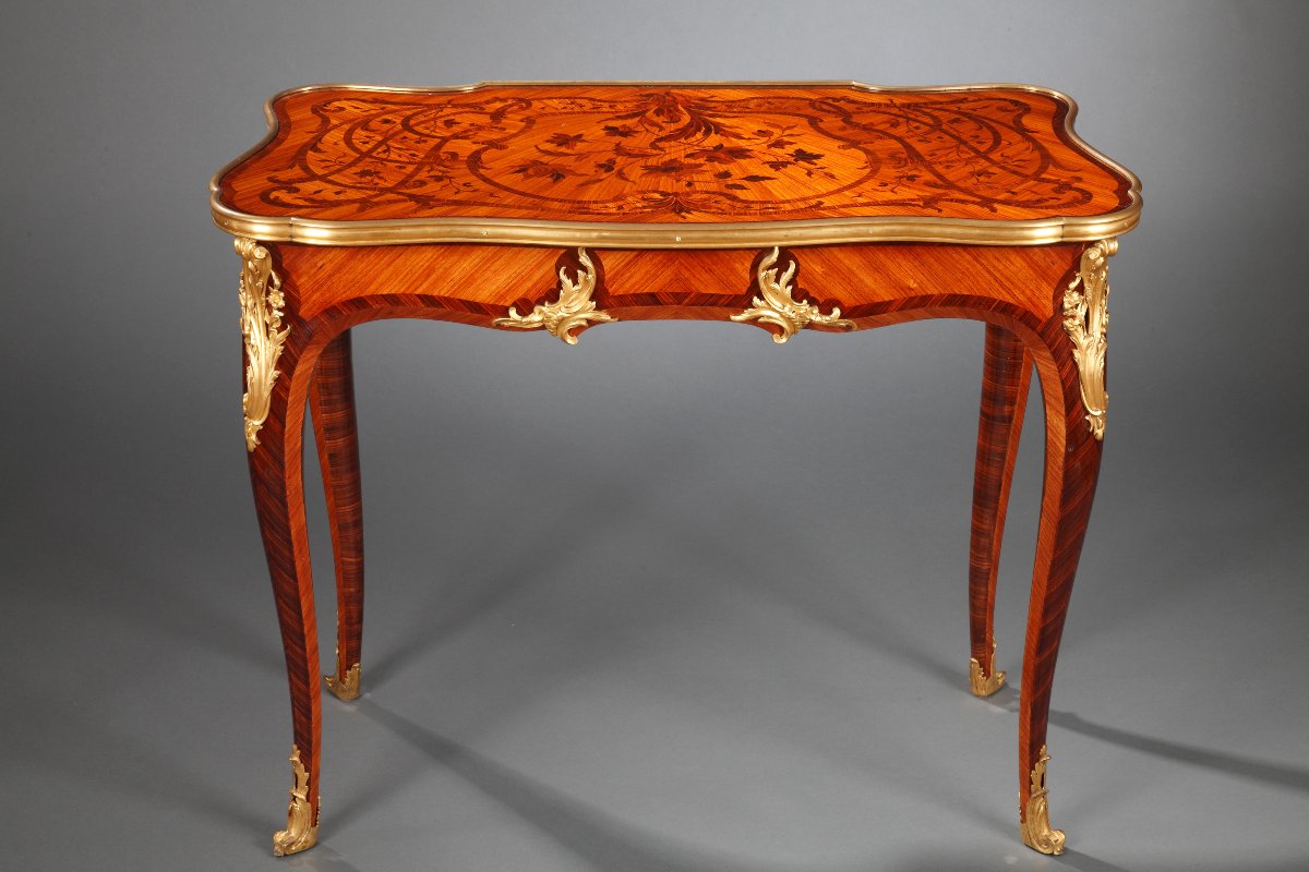 P. Sormani, Louis XV Style Table, France, Circa 1870-photo-1