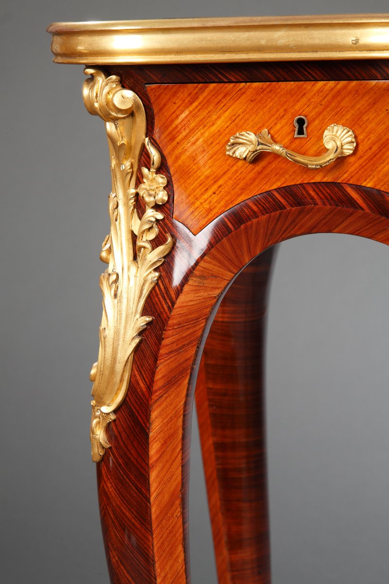 P. Sormani, Louis XV Style Table, France, Circa 1870-photo-5