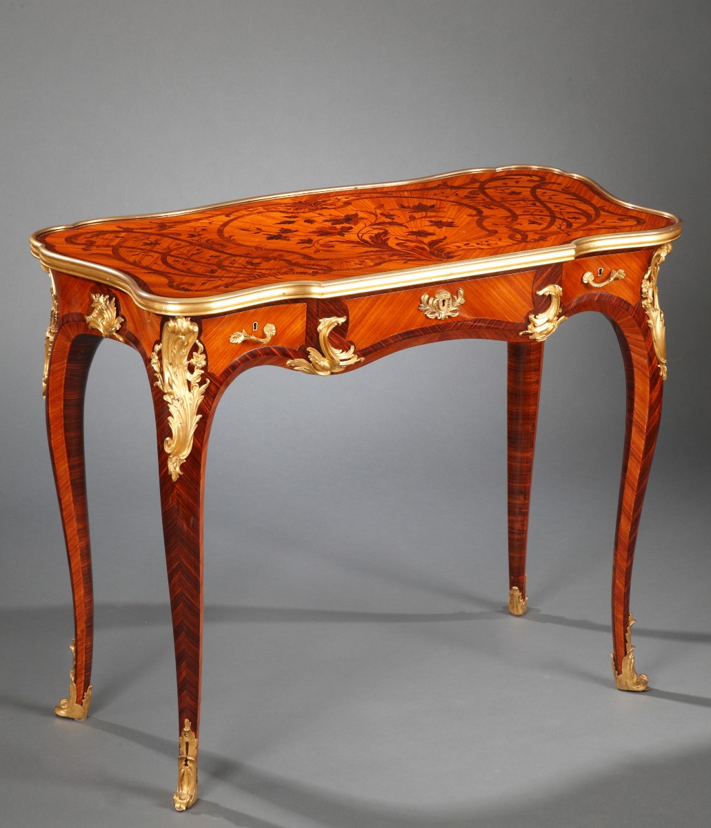 P. Sormani, Louis XV Style Table, France, Circa 1870