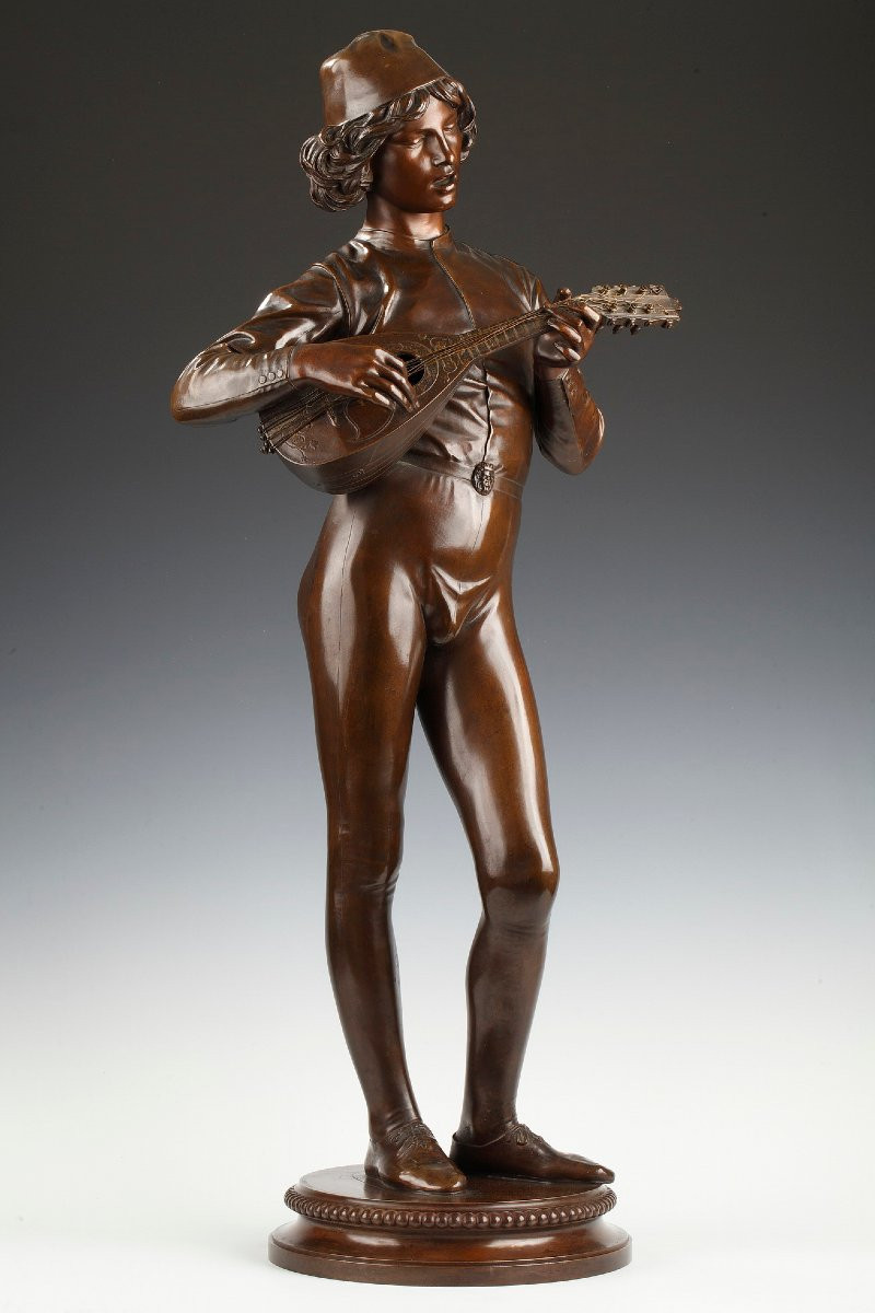 P. Dubois et F. Barbedienne, "Le Chanteur Florentin", France, circa 1880-photo-2