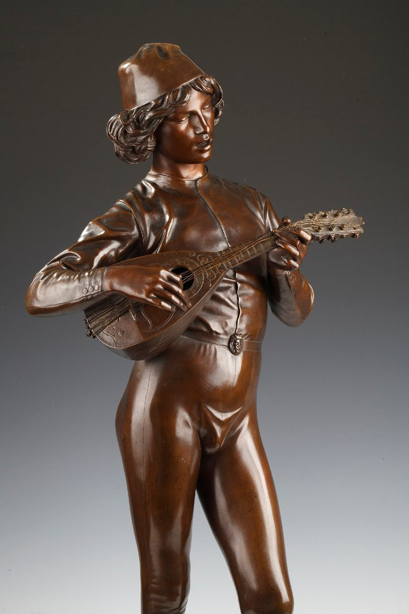 P. Dubois et F. Barbedienne, "Le Chanteur Florentin", France, circa 1880-photo-1