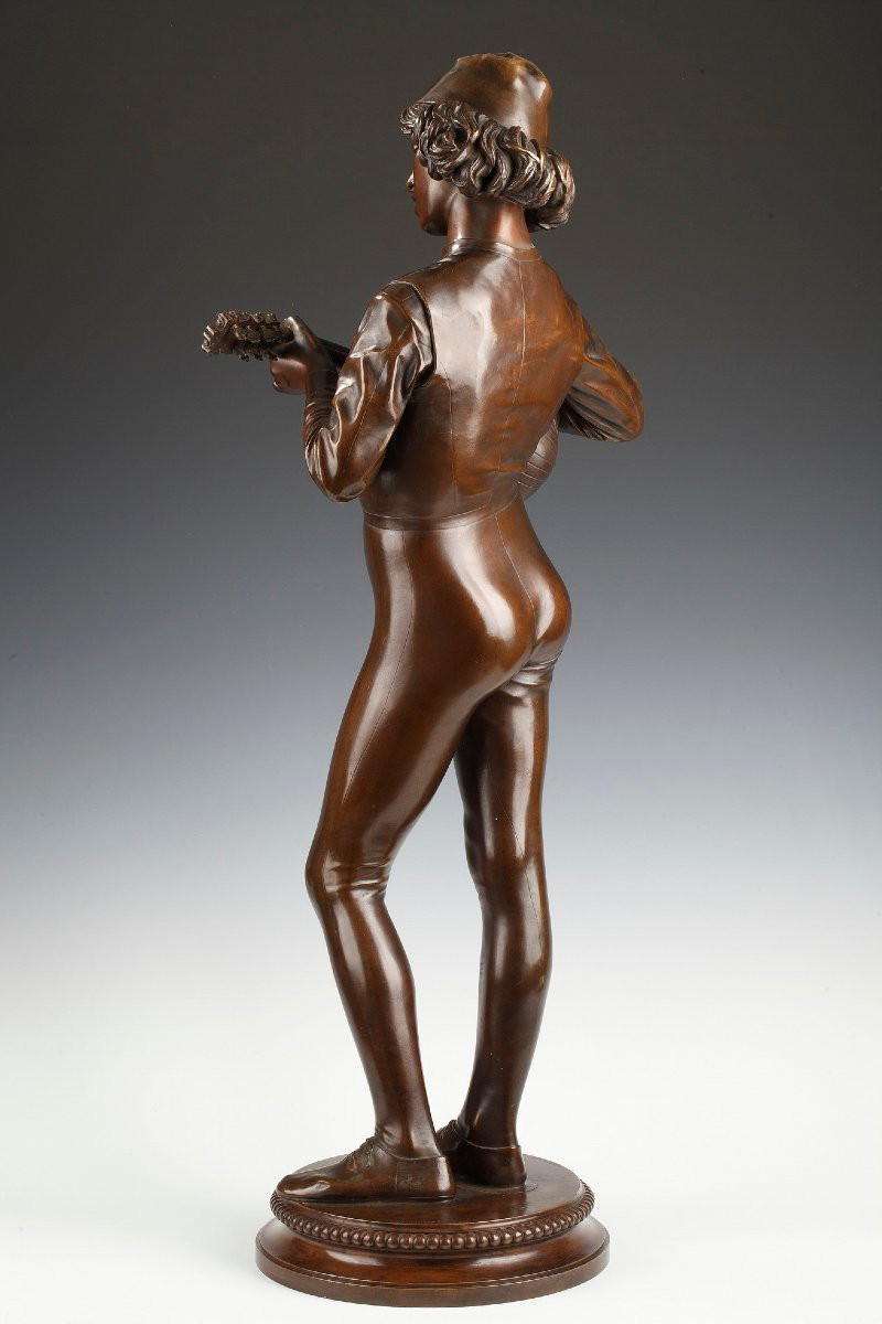 P. Dubois et F. Barbedienne, "Le Chanteur Florentin", France, circa 1880-photo-4