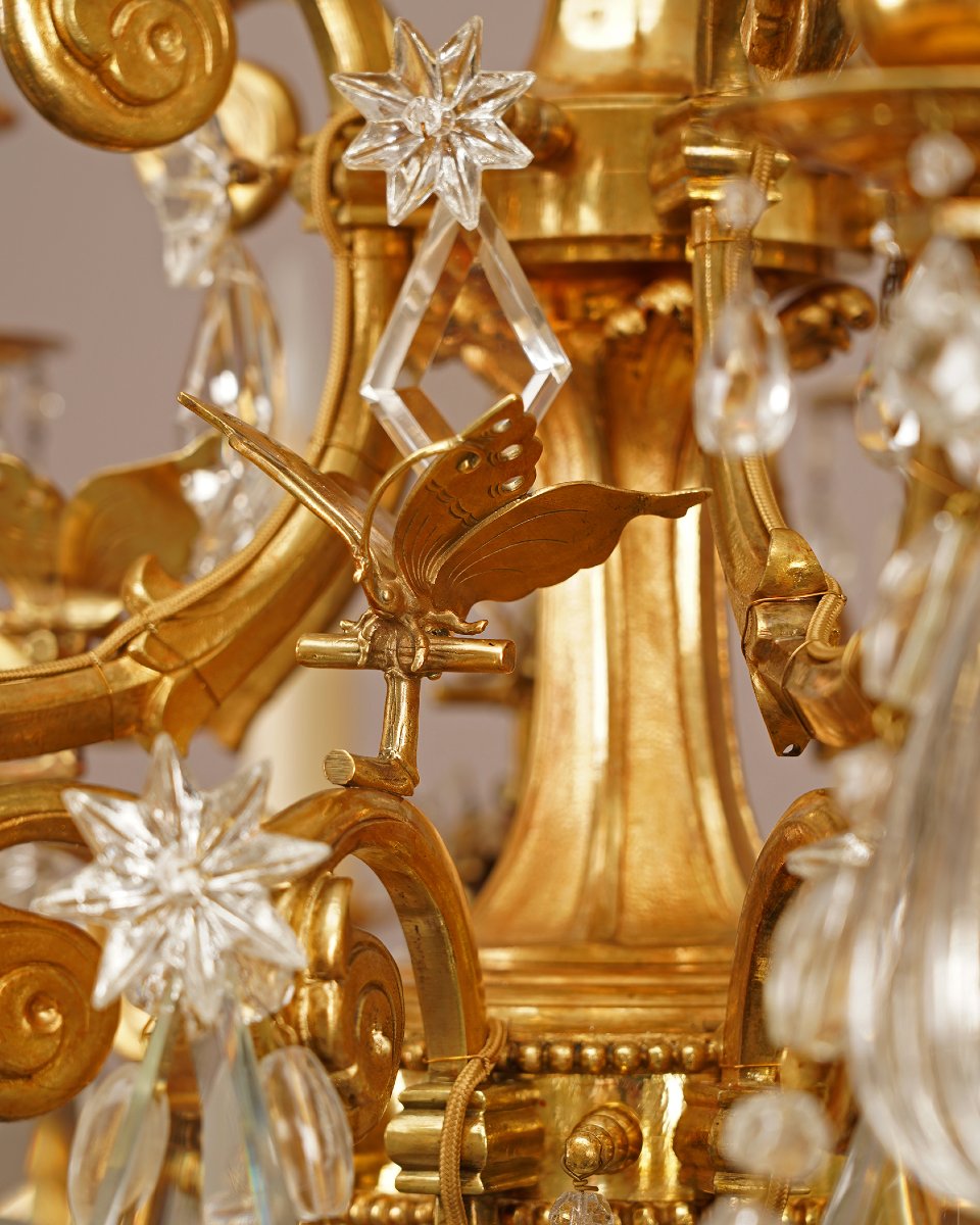 H. Vian, "butterfly" Chandelier, France, Circa 1890-photo-2