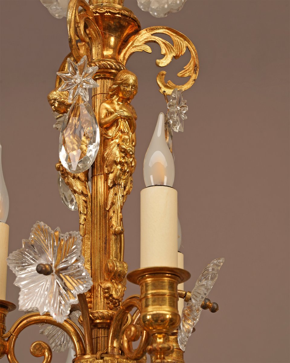 H. Vian, "butterfly" Chandelier, France, Circa 1890-photo-3