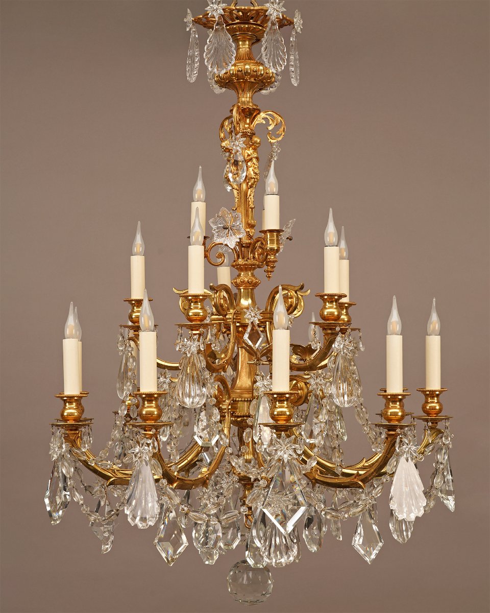 H. Vian, "butterfly" Chandelier, France, Circa 1890-photo-4