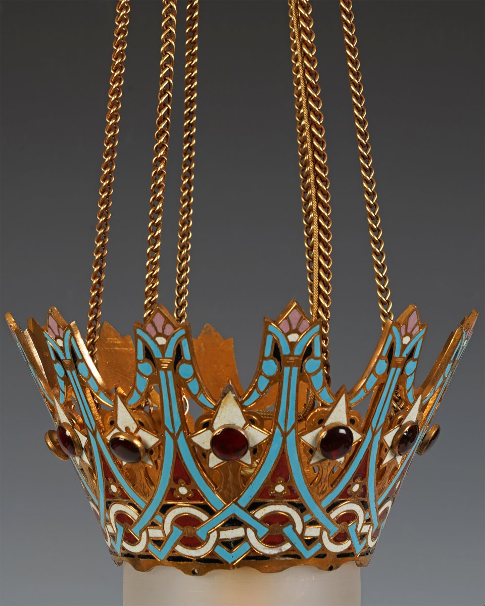 F. Barbedienne, Lustre Orientaliste, France, circa 1880-photo-2