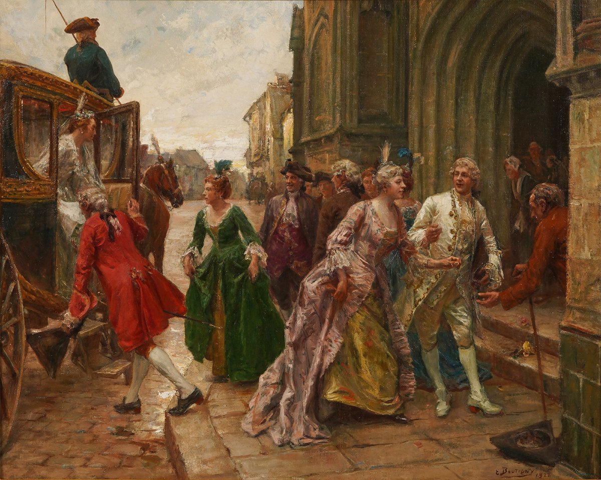 P. E. Boutigny, "L'Arrivée de la Mariée", France, 1928-photo-3