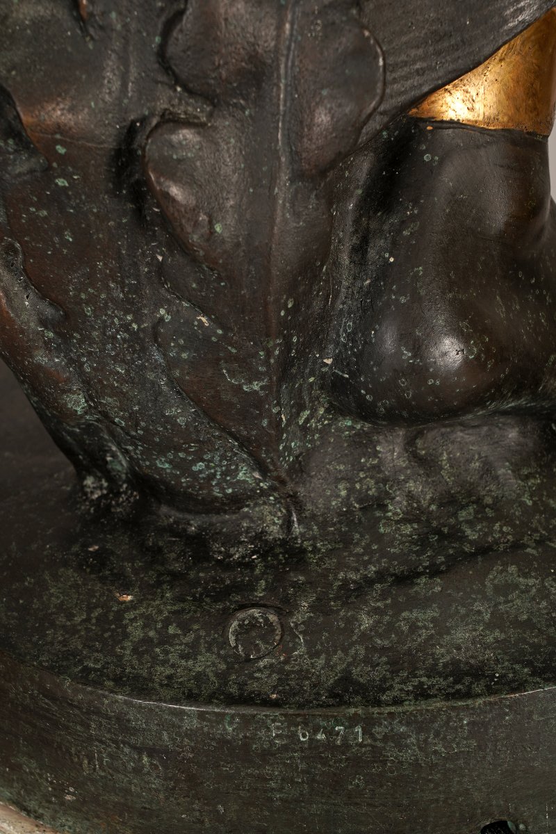 M. Moreau And Val d'Osne, Pair Of "nubian" Torcheres, France, Late 19th Century-photo-1