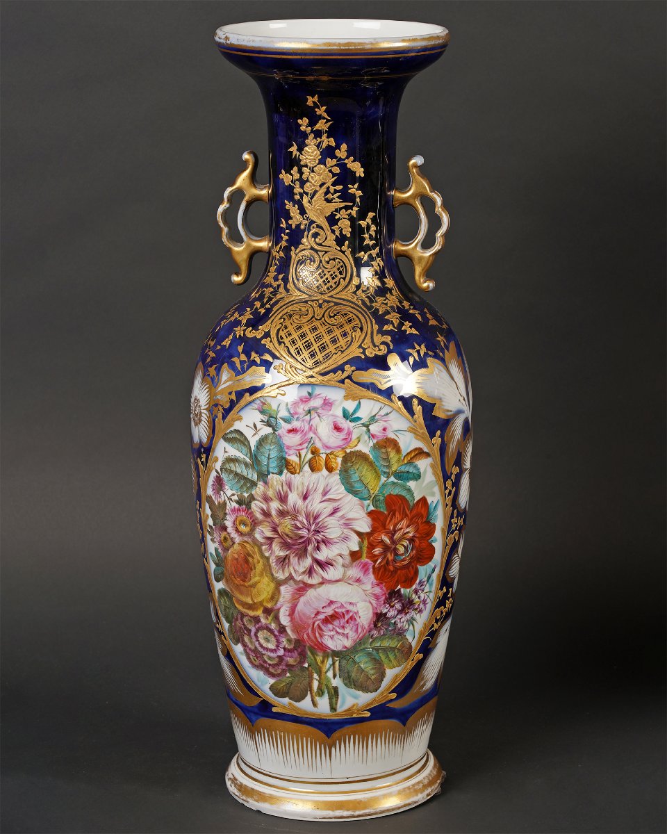 Manufacture de Valentine, Elégante paire de Vases, France, circa 1860-photo-2
