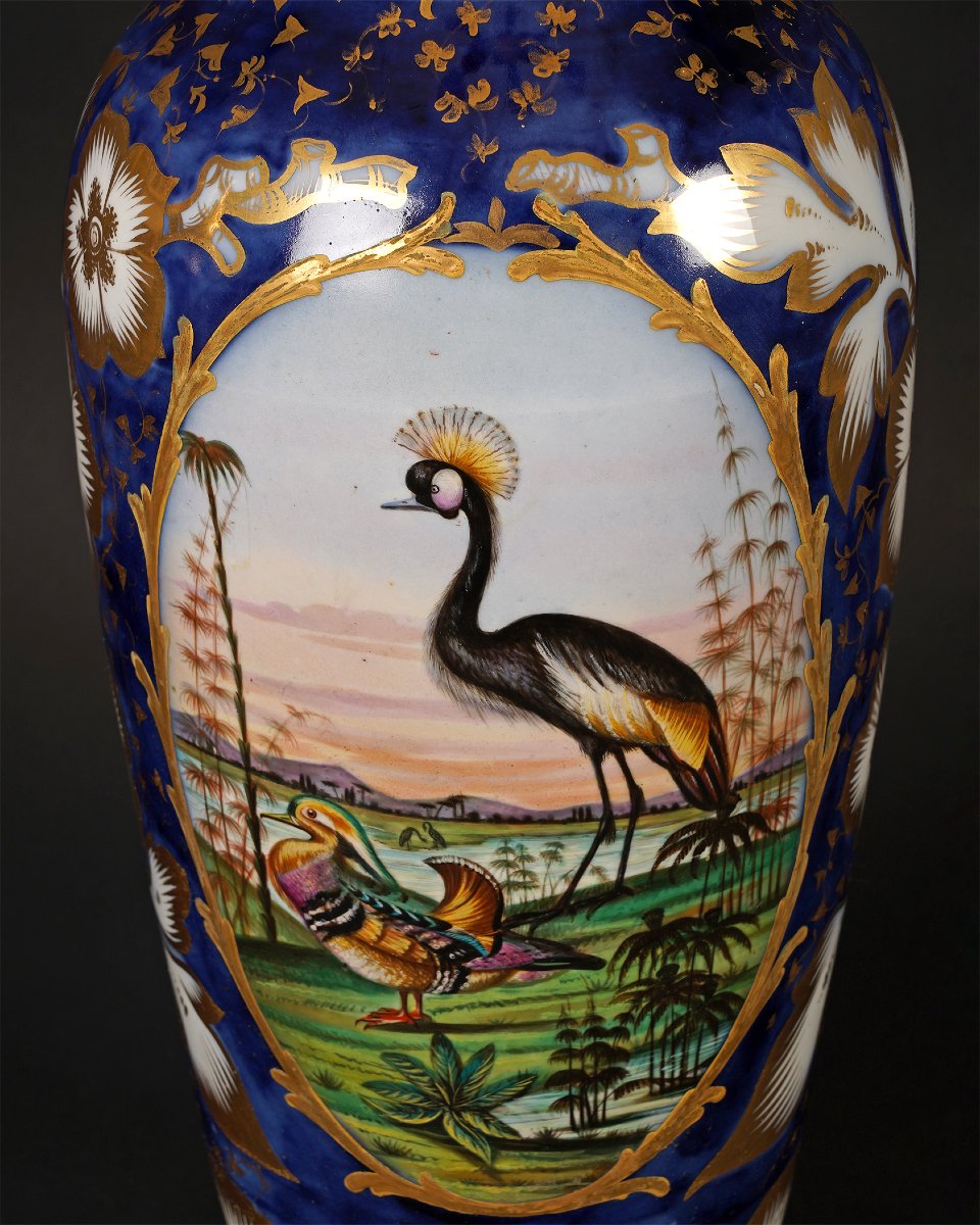 Manufacture de Valentine, Elégante paire de Vases, France, circa 1860-photo-3