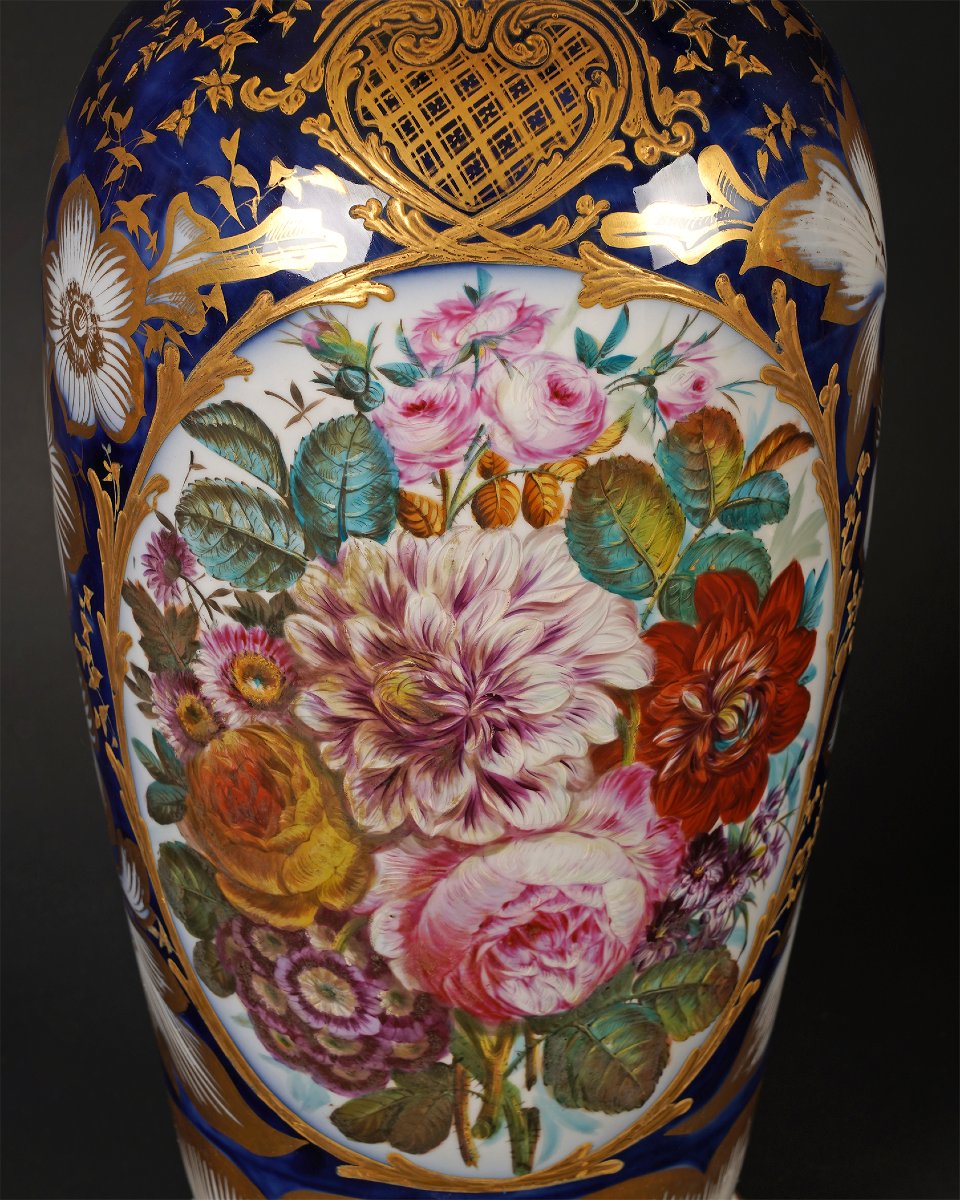 Manufacture de Valentine, Elégante paire de Vases, France, circa 1860-photo-4